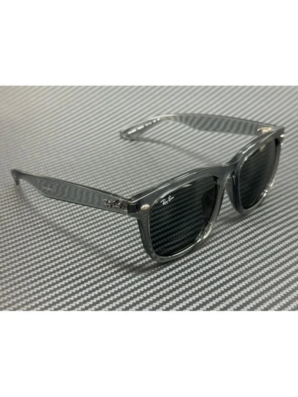 New Ray-Ban Men Transparent Grey Sunglasses 57-19-145